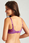 Zivame Laser Wings Push Up Wired Low Coverage Bra-Pink A443P — thumbnail 4