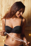 Zivame Hint of Lace Gentle Lift Balconette Bra- Black — thumbnail 4