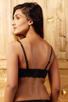 Zivame Hint of Lace Gentle Lift Balconette Bra- Black — thumbnail 5