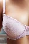 Zivame Lace Embrace Wired Convertible Straps Gentle Push Up Bra-Pink — thumbnail 2