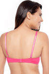 Zivame All That Lace Push Up Wired Low Coverage Bra-Raspberry — thumbnail 2