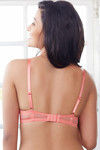 Zivame Delicate Summer Lace Demi Coverage Bra-Pink — thumbnail 3