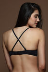 Zivame Summer Lace Push Up Wired Low Coverage Bra-Black — thumbnail 2