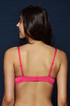 Zivame Summer Lace Push Up Wired Low Coverage Bra-Fuchsia — thumbnail 3