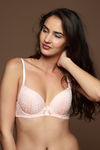 Zivame Summer Lace Push Up Wired Low Coverage Bra-Peach — thumbnail 5
