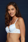 Zivame Summer Lace Push Up Wired Medium Coverage Bra-White — thumbnail 4
