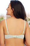 Zivame Floral Lace Non Padded Balconette Bra- Green — thumbnail 3