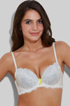 Zivame Floral Lace Explosive Pushup Bra - Ivory — thumbnail 5