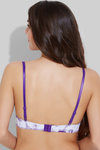 Zivame All That Lace Dip Dye Laser Wings Padded Bra- Purple — thumbnail 2
