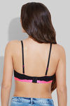 Zivame Contrast Trim Gentle Pushup Bra- Black — thumbnail 2