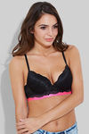 Zivame Contrast Trim Gentle Pushup Bra- Black — thumbnail 5