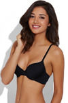 Zivame All That Lace Padded Wired Low Coverage Bra-Black — thumbnail 3