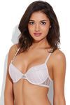 Zivame All That Lace Padded Wired Low Coverage Bra-Nude Pink — thumbnail 4