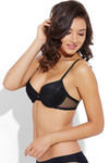 Zivame All That Lace Padded Wired Low Coverage Bra-Black — thumbnail 2