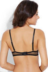 Zivame All That Lace Padded Wired Low Coverage Bra-Black — thumbnail 3