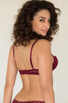 Zivame All That Lace Gentle Pushup Bra- Burgundy — thumbnail 2