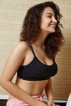 Zivame Made To Layer Double Layered Non Wired Full Coverage Bralette -Black — thumbnail 3