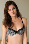 Zivame Animal Print No Show Padded Bra-Black Print — thumbnail 2