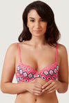 Zivame Aztec Print No Show Padded Bra-Coral — thumbnail 5