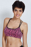Zivame Double Layered Non Wired Medium Coverage Bralette -Pink — thumbnail 2