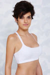 Zivame Strappy Back Slip On Bralette- White — thumbnail 3