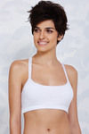 Zivame Strappy Back Slip On Bralette- White — thumbnail 4