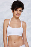 Zivame Strappy Back Slip On Bralette- White — thumbnail 5