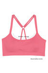 Zivame Pack of 2 Strappy Back Padded Slip On Bralettes- Coral n Ivory — thumbnail 5
