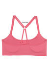 Zivame Pack of 2 Strappy Back Padded Slip On Bralettes- Coral n Ivory — thumbnail 6