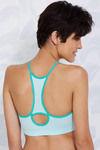 Zivame Double Layered Non Wired Medium Coverage Bralette -Aqua — thumbnail 5