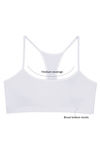 Zivame Pack of 2 Racer Back Padded Slip On Bralettes- Aqua n White — thumbnail 5