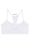 Zivame Pack of 2 Racer Back Padded Slip On Bralettes- Aqua n White — thumbnail 6