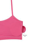 Zivame Pack of 2 Racer Back Padded Slip On Bralettes- Pink n Black — thumbnail 4