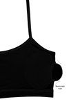 Zivame Pack of 2 Racer Back Padded Slip On Bralettes- Pink n Black — thumbnail 7