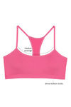 Zivame Pack of 2 Racer Back Padded Slip On Bralettes- Pink n Red — thumbnail 2