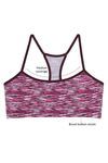 Zivame Pack of 2 Racer Back Padded Slip On Bralettes- Pink n Red — thumbnail 5