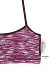 Zivame Pack of 2 Racer Back Padded Slip On Bralettes- Pink n Red — thumbnail 7