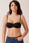 Zivame All Lace Padded Strapless Bra-Black — thumbnail 2
