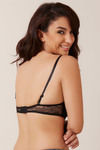 Zivame All Lace Padded Strapless Bra-Black — thumbnail 3