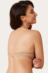 Zivame All Lace Padded Strapless Bra-Skin — thumbnail 2