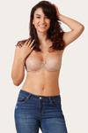Zivame All Lace Padded Strapless Bra-Skin — thumbnail 6