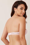 Zivame All Lace Padded Strapless Bra-Pink — thumbnail 2