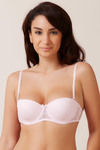 Zivame All Lace Padded Strapless Bra-Pink — thumbnail 3