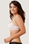 Zivame Wear Me Everyday Padded Wired Low Coverage T-Shirt Bra-Skin — thumbnail 2