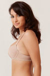 Zivame Wear Me Everyday Padded Wired Low Coverage T-Shirt Bra-Brown — thumbnail 2