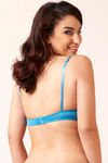 Zivame Cuppa Contrast Moderate Pushup Bra-Blue — thumbnail 2