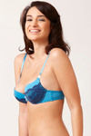 Zivame Cuppa Contrast Moderate Pushup Bra-Blue — thumbnail 3