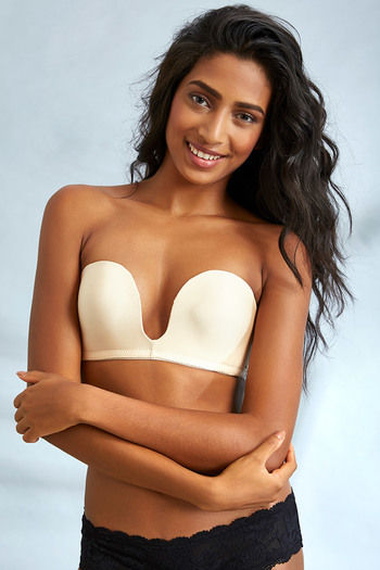model image of Zivame Red Carpet Ready Strapless Unicup Bra-Beige