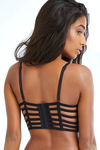 Zivame Lace Touch Gentle Push Up Longline Cage Bra-Black — thumbnail 3