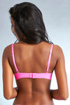 Zivame Lace Touch Demi Coverage Laser Wings Bra-Pink — thumbnail 2